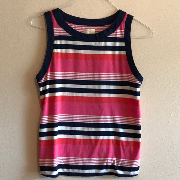 Kate Spade Pink and Navy Striped Pajama Set - Picture 2 of 12